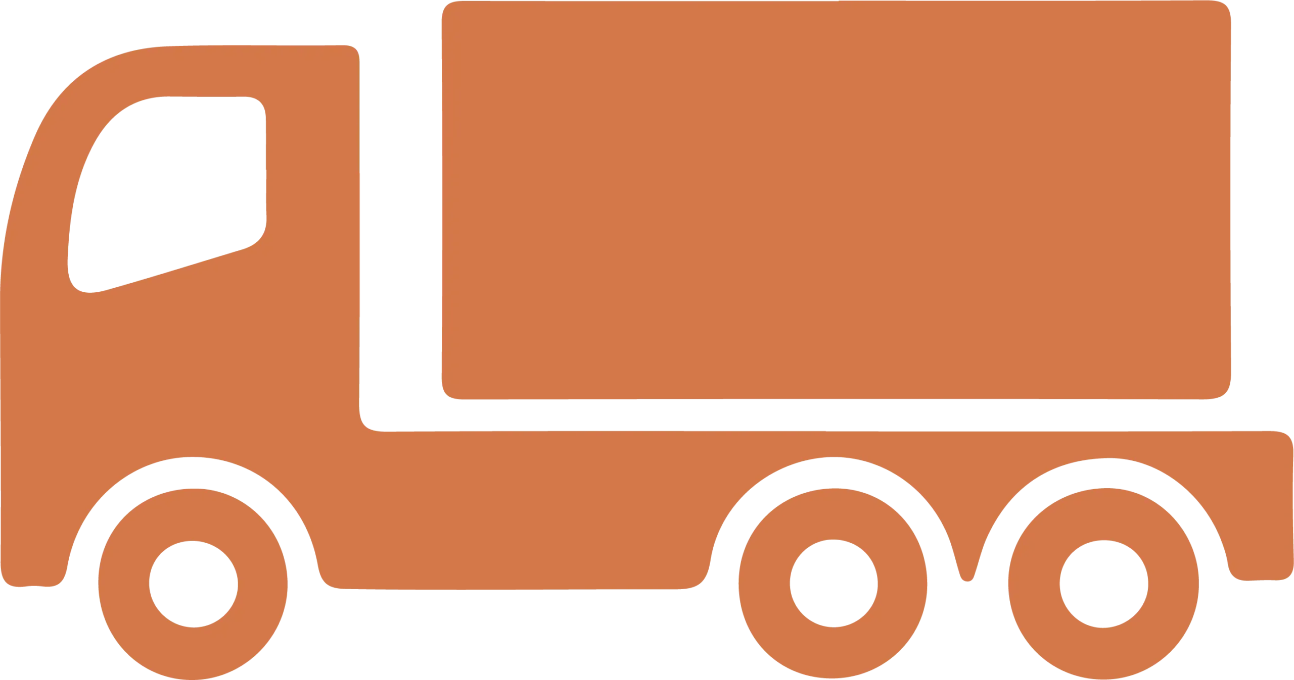 Samochód dostawczy pomarańczowy