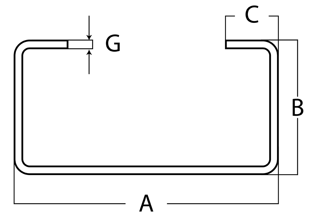 GLIF rzut boczny profil C